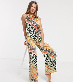 Комбинезон с абстрактным анималистичным принтом America & Beyond-Мульти