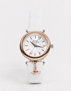 Часы с кожаным ремешком Vivienne Westwood VV108RSWH-Белый