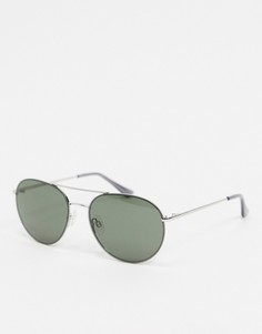 Круглые черные солнцезащитные очки Esprit-Зеленый