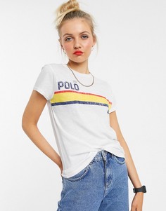 Футболка с логотипом Polo Ralph Lauren-Белый