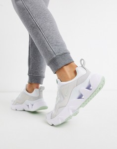 Белые кроссовки с бежевыми вставками Nike Ryz 365-Белый