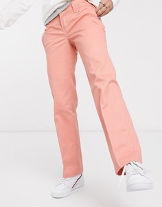 Розовые прямые брюки слим Dickies-Розовый