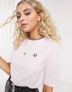 Футболка с кантом Fred Perry-Розовый