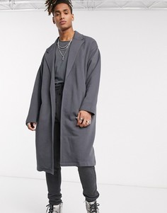 Черная легкая трикотажная oversize-куртка ASOS DESIGN-Черный