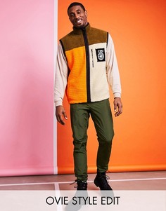 Нейлоновые суженные книзу джоггеры в стиле милитари ASOS DESIGN-Зеленый