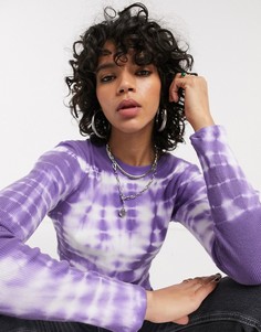 Топ с принтом тай-дай ASOS DESIGN-Фиолетовый