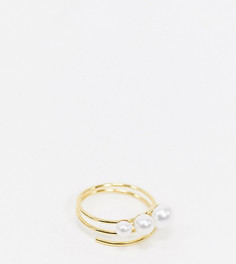 Эксклюзивное кольцо из позолоченного серебра Kingsley Ryan-Золотой