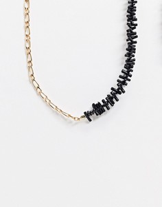 Золотистое ожерелье-цепочка ASOS DESIGN-Золотой