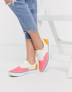 Розовые/белые парусиновые кроссовки Vans Authentic ComfyCush Era-Мульти