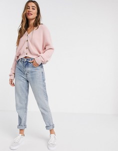 Розовый кардиган Stradivarius