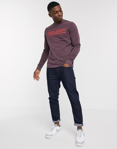 Свитшот с круглым вырезом и логотипом Lyle & Scott-Красный
