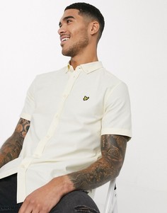 Оксфордская рубашка с короткими рукавами Lyle & Scott-Желтый