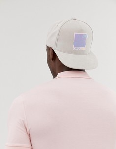 Светло-бежевая бейсболка с принтом "Dystopia" ASOS DESIGN-Светло-бежевый