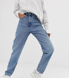 Голубые oversized-джинсы в винтажном стиле из органического хлопка Weekday-Синий