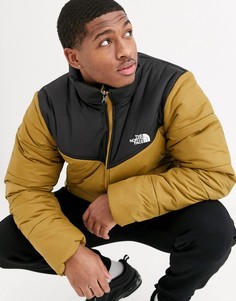 Дутая куртка цвета хаки The North Face-Зеленый