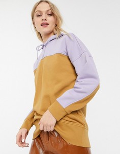 Oversized-худи бежевого цвета из органического хлопка Monki-Бежевый