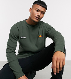 Лонгслив хаки из вафельного трикотажа ellesse эксклюзивно для ASOS-Зеленый