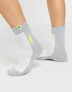 Носки колор блок со вставкой неонового цвета Nike Air Max 90-Мульти