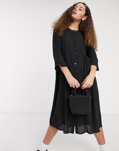 Черное платье миди Monki-Черный