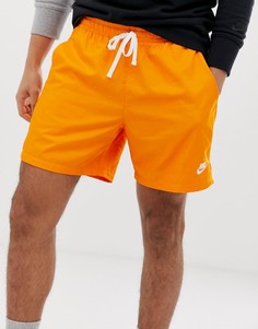 Оранжевые шорты с логотипом Nike-Оранжевый