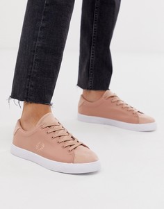 Розовые кроссовки с замшевой отделкой носка Fred Perry lottie-Розовый