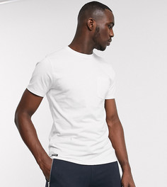 Белая футболка с карманом Threadbare Tall-Белый