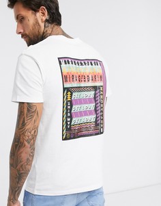 Белая oversized-рубашка с принтом на спине Jack & Jones Originals-Белый