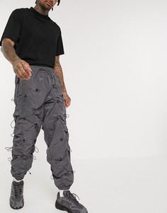 Зауженные джоггеры ASOS DESIGN-Серый
