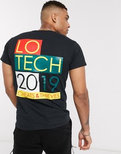 Футболка с принтом на спине Cheats & Thieves-Черный