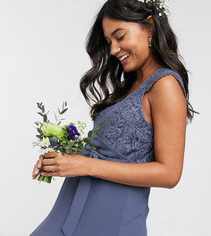 Платье с кружевным лифом TFNC Bridesmaid Maternity-Темно-синий