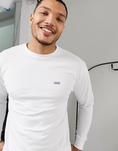 Бело-фиолетовый лонгслив Vans-Белый