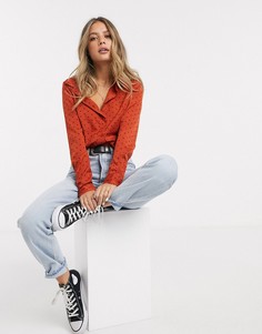 Рубашка в горошек Brave Soul-Красный