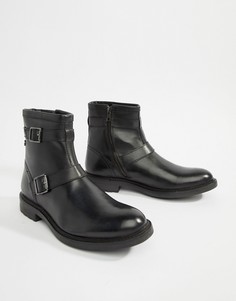 Черные байкерские ботинки Base London Ortiz-Черный