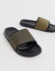 Шлепанцы ASOS DESIGN-Черный