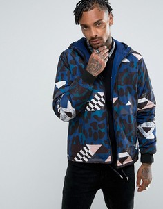 Черная ветровка с принтом Versace Jeans-Черный