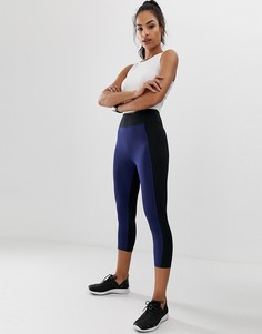 Укороченные леггинсы колор блок ASOS 4505-Мульти