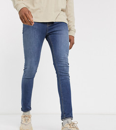 Синие супероблегающие джинсы до щиколотки ASOS DESIGN Tall-Синий