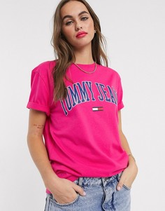 Футболка с логотипом Tommy Jeans-Розовый