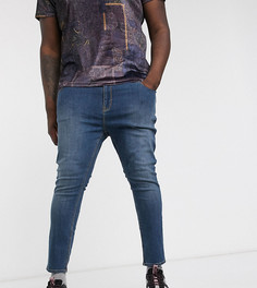 Синие супероблегающие джинсы до щиколотки ASOS DESIGN Plus-Синий