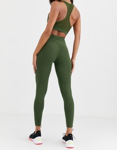 Хлопковые леггинсы ASOS 4505-Зеленый