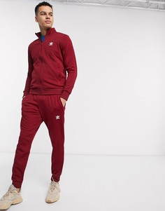 Бордовые джоггеры с логотипом adidas Originals-Черный