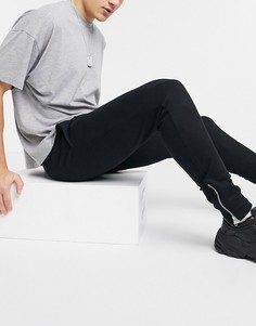Черные джоггеры скинни из органического хлопка ASOS DESIGN-Черный