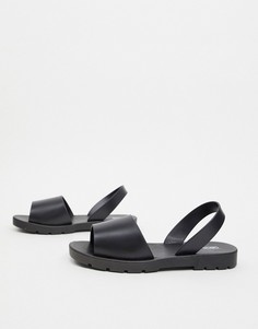 Черные сандалии из гибкого пластика ASOS DESIGN-Черный