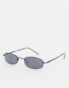 Солнцезащитные очки с дымчатыми стеклами ASOS DESIGN-Серый