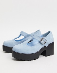 Голубые туфли на каблуке Koi Footwear-Синий