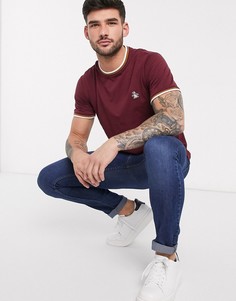 Бордовая футболка с логотипом Original Penguin-Красный