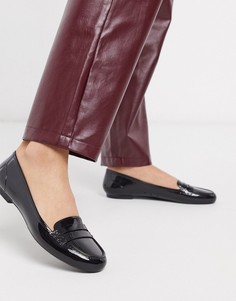 Черные лоферы из мягкого пластика ASOS DESIGN-Черный