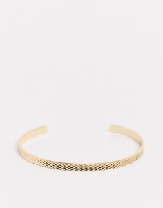 Золотистый браслет ASOS DESIGN-Золотой