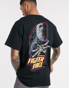 Черная oversized-футболка с принтом "Star Wars" New Look-Черный