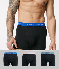 Набор из 3 хлопковых черных боксеров-брифов Calvin Klein - Modern, эксклюзивно для ASOS-Черный